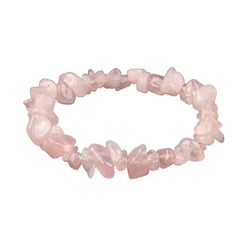 Bracelet en pierres naturelles Quartz rose