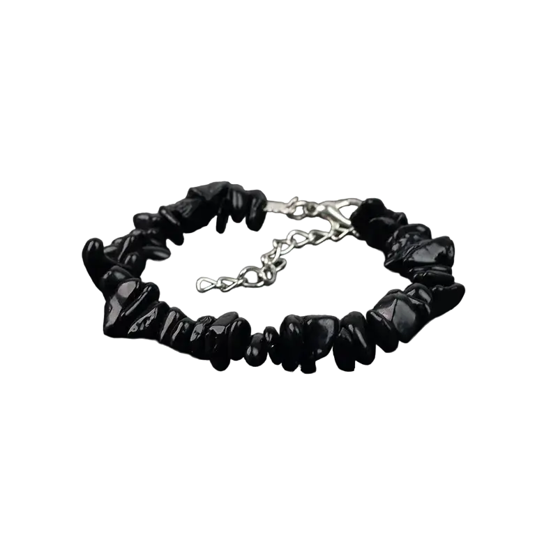bracelet pierres naturelles obsidienne