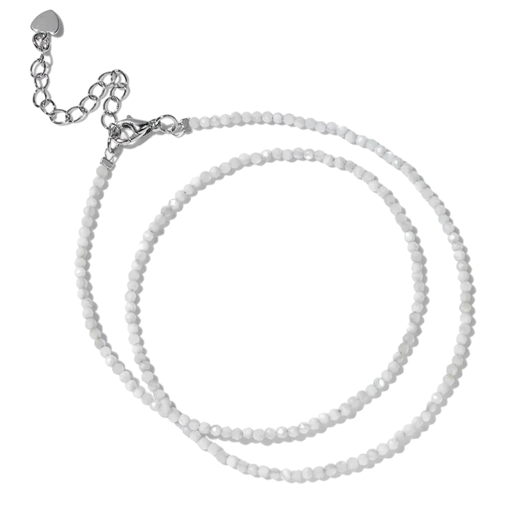 Collier pierres naturelles Pierre de lune perles