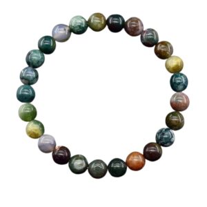 Bracelet en pierres naturelles agate d'inde perles