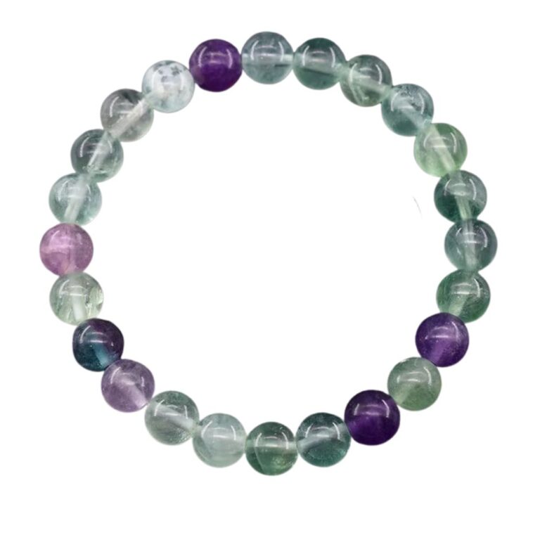 Bracelet en pierres naturelles fluorite perles