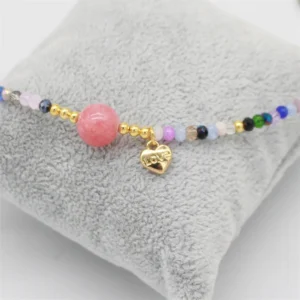 Collier de pierres naturelles multicolores