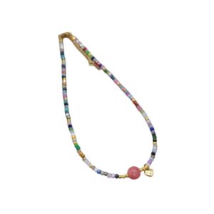 Collier de pierres naturelles multicolores