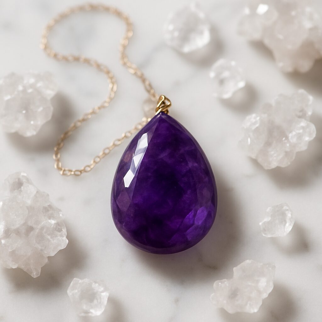 Pendentif pierre naturelle - illustration