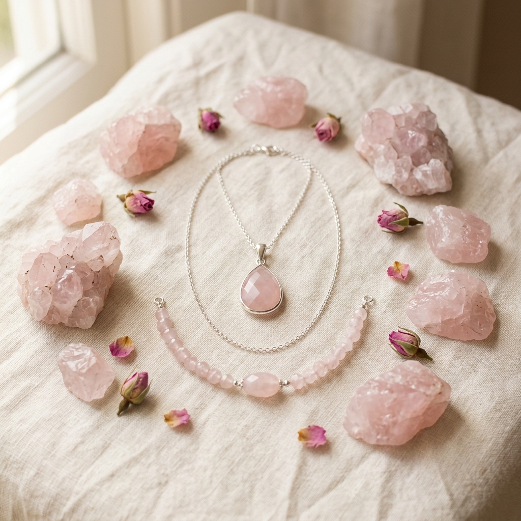 Comment porter un bijou en quartz rose au quotidien : guide complet - illustration