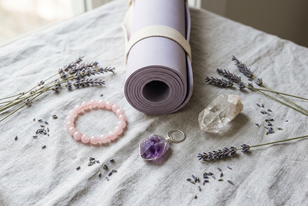 Pierres et yoga associations - illustration